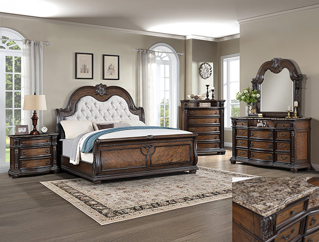 SETB1610 STANLEY BEDROOM GROUP -COFFEE BROWN