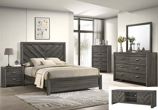 SETB9335 VALOR BEDROOM GROUP GREY