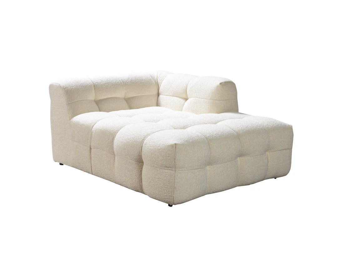 Ivy Ivory Boucle RAF 110” Sectional