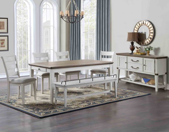 Pendleton 5-Piece Dining Set (Table & 4 Side Chairs)