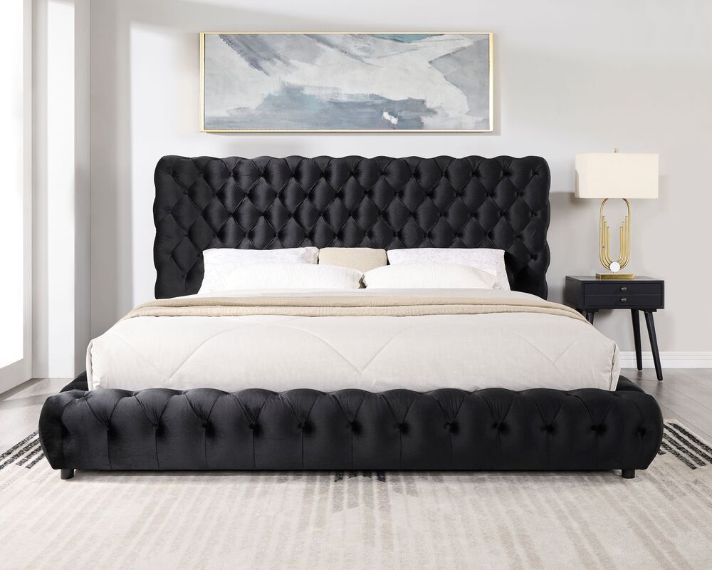 Dream Black Platform Bed - King **NEW ARRIVAL **