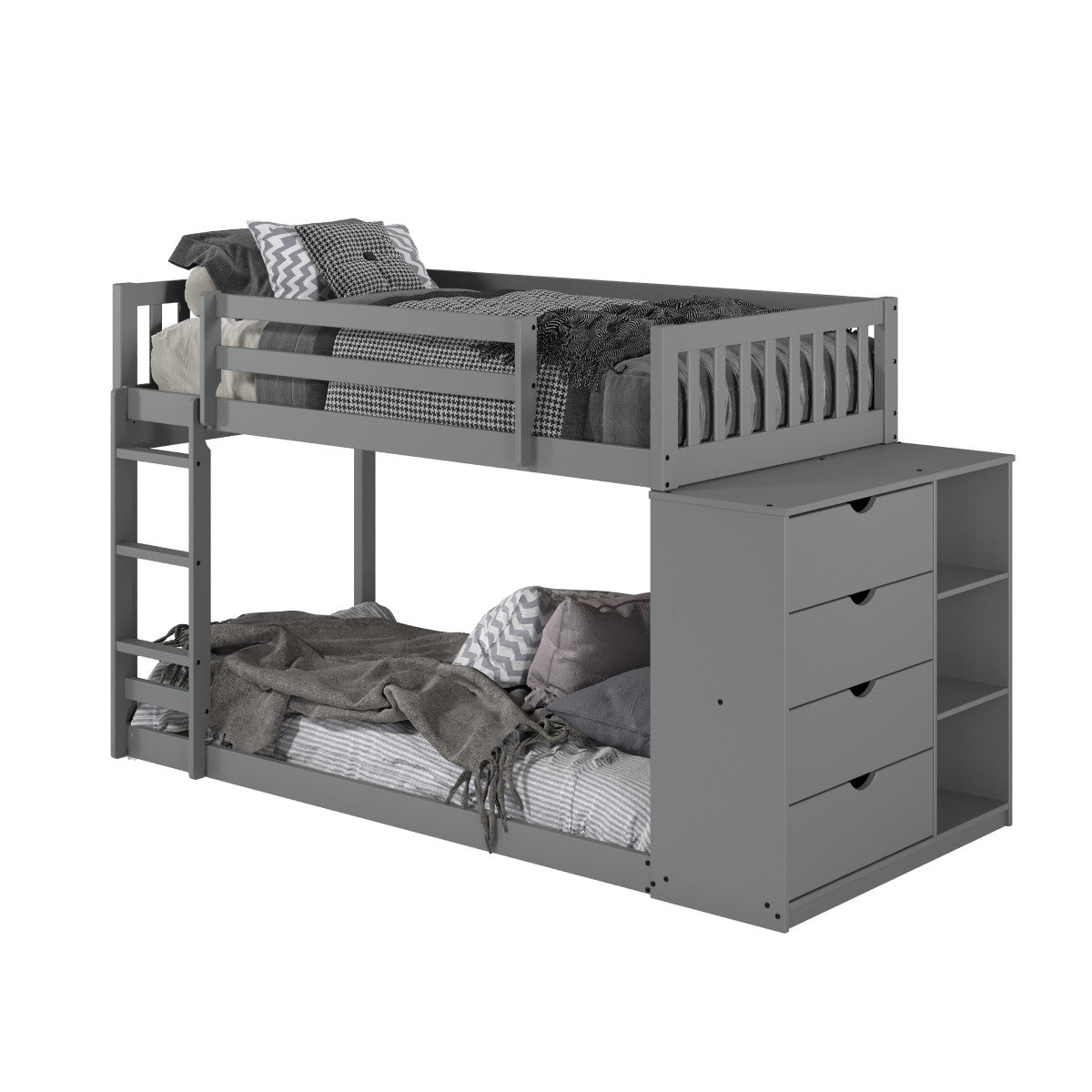 MISSION CHEST BUNK DARK GREY