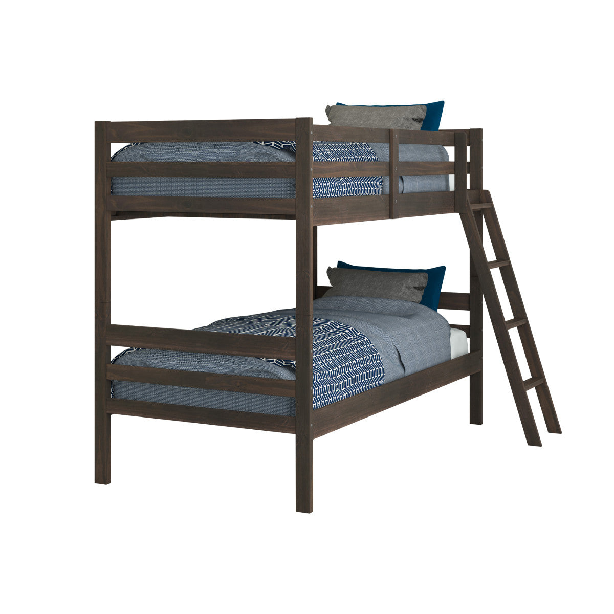 ECONO PANEL BUNKBED RUSTIC WALNUT WITH SLAT KIT