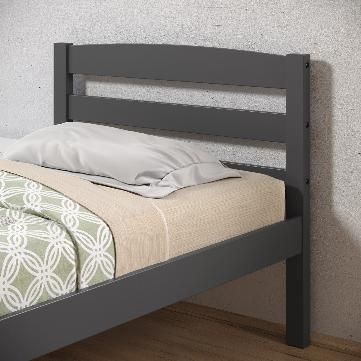 TWIN ECONO BED DARK GREY