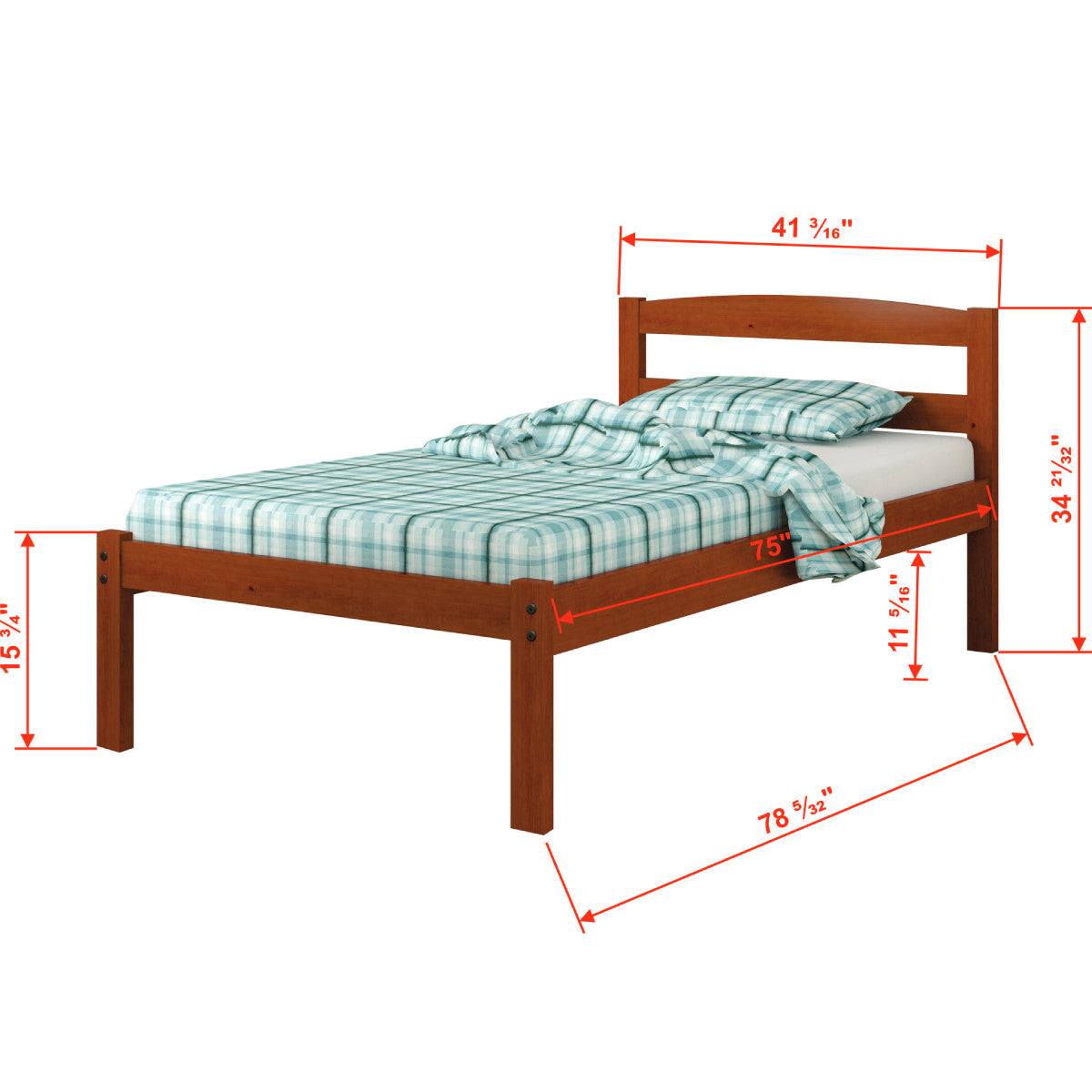TWIN ECONO BED ESPRESSO