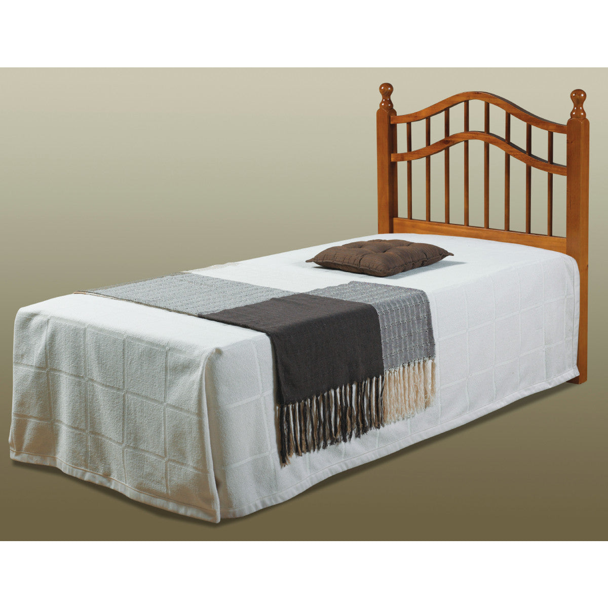 TWIN DOUBLE RAIL HEADBOARD HONEY