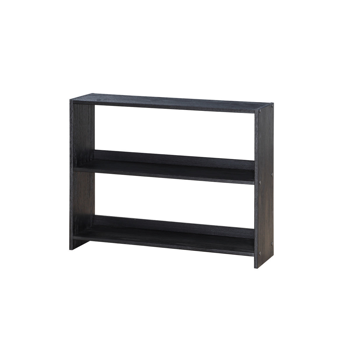 LOUVER LOW LOFT BOOKCASE BRUSHED EBONY