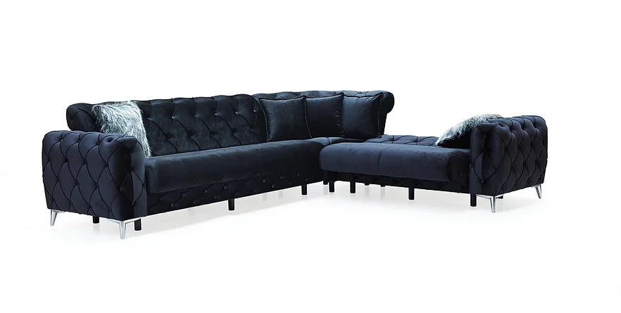 S6401 Ace Sectional (Black)