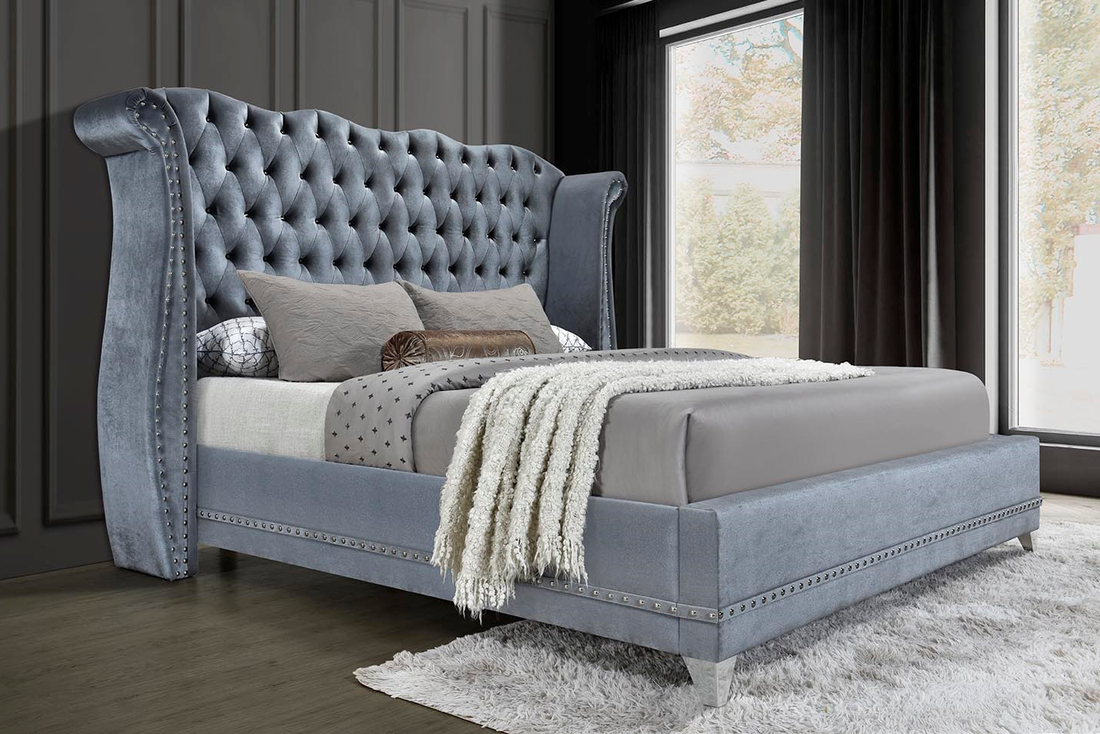 Grey Luxor Platform Bed