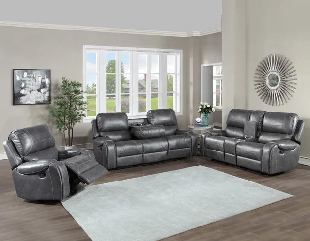 Gray 3pc Reclining Set