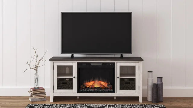 TV Stand W/Fireplace 60" L
