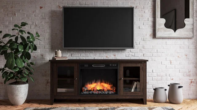 TV Stand w/Fireplace 60"L