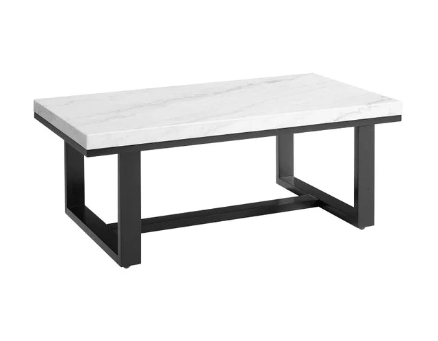 White Marble Top Cocktail Table **New Arrival**