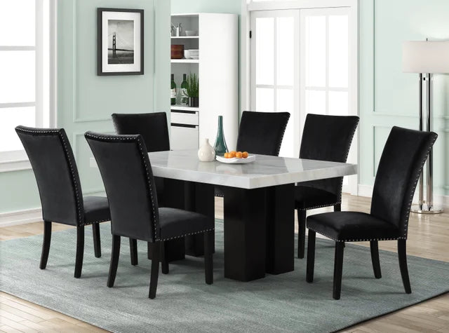 Black Dining Table + 6 Chair Set **NEW ARRIVAL*