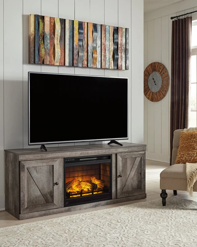 TV Stand w/Fireplace 60" L