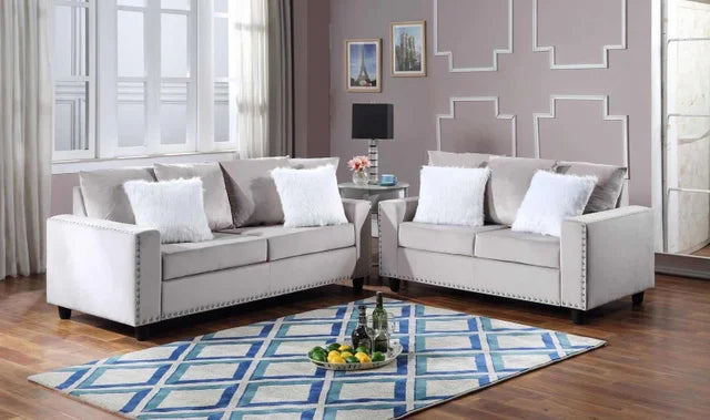 Cinderella-Black Sofa and Loveseat Set