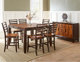 Abaco 54-inch 5-Piece Square Counter Dining Set