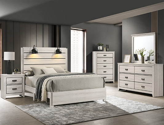 SETB6810 CARTER BEDROOM GROUP WHITE