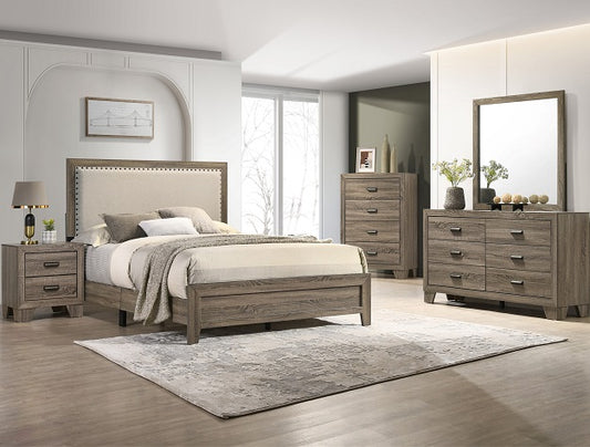 SETB9205 MILLIE UPHOLSTERED BED GROUP GREY