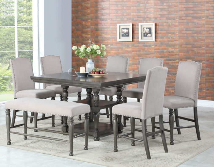 Caswell 5 Piece Counter Dining Set (Table & 4 Chairs)
