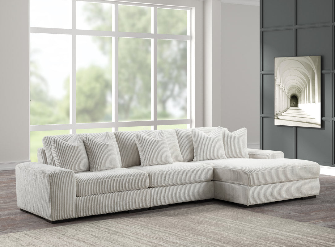 SUNDAY CORDUROY BEIGE 3PC Sectional