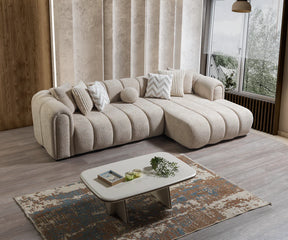 Lis Sand Boucle RAF 115” Sectional