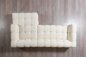 Ivy Ivory Boucle RAF 110” Sectional