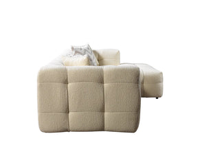 Ivy Ivory Boucle RAF 110” Sectional