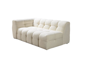 Ivy Ivory Boucle RAF 110” Sectional