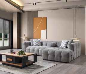 Ivy Gray Boucle RAF 110” Sectional