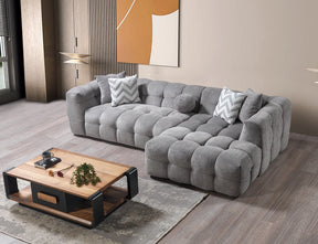 Ivy Gray Boucle RAF 110” Sectional