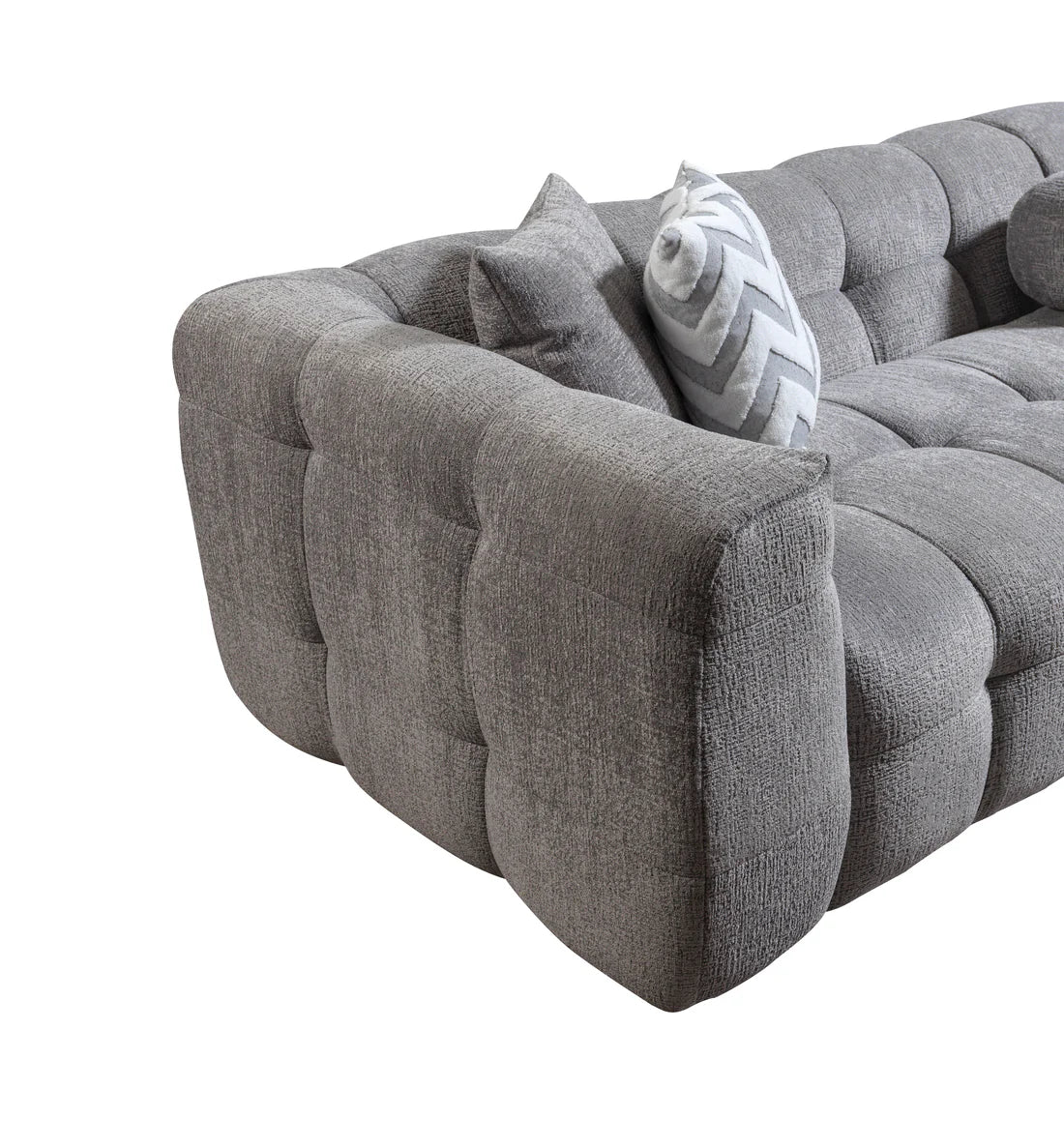 Ivy Gray Boucle RAF 110” Sectional