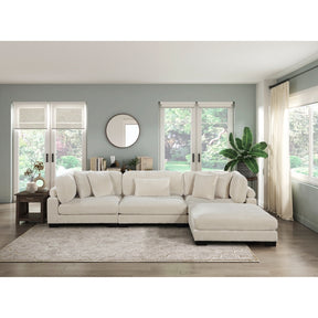 8555BE*4OT 4-Piece Modular Sectional with Ottoman