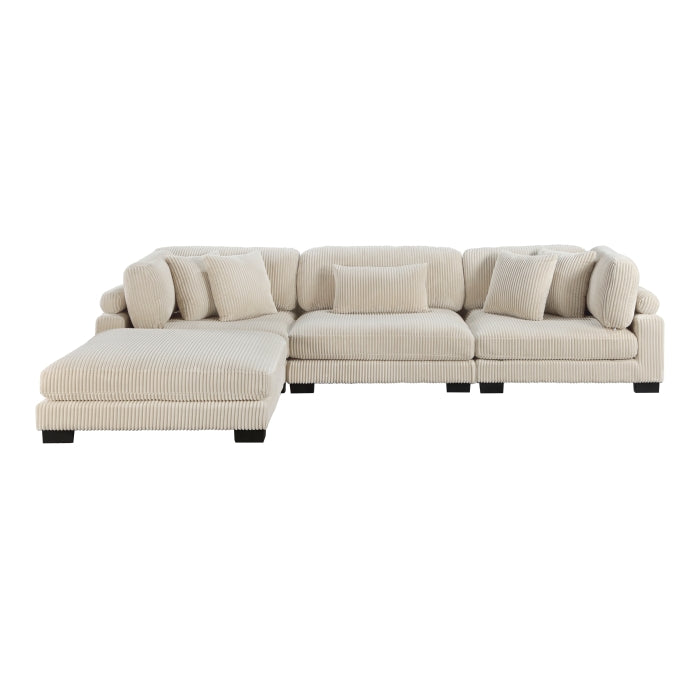 8555BE*4OT 4-Piece Modular Sectional with Ottoman