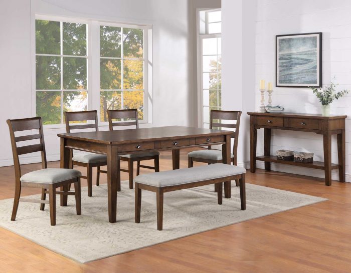 Ora 5-Piece Dining Set (Table & 4 Side Chairs)