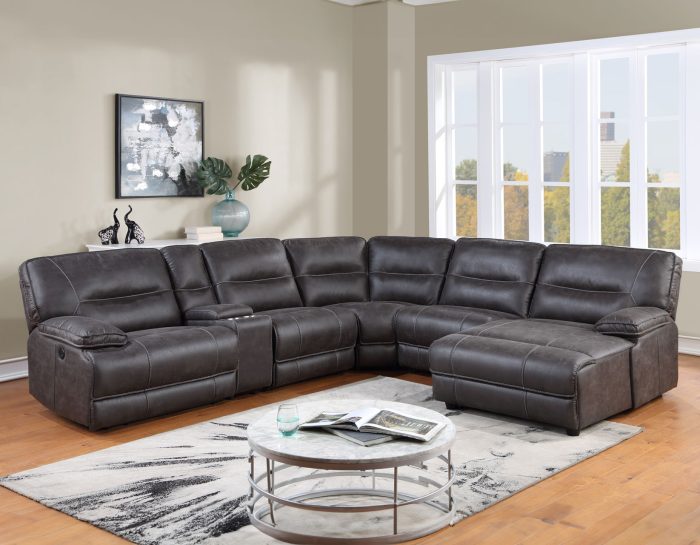 Ogden 6-Piece Power Sectional W/Chaise