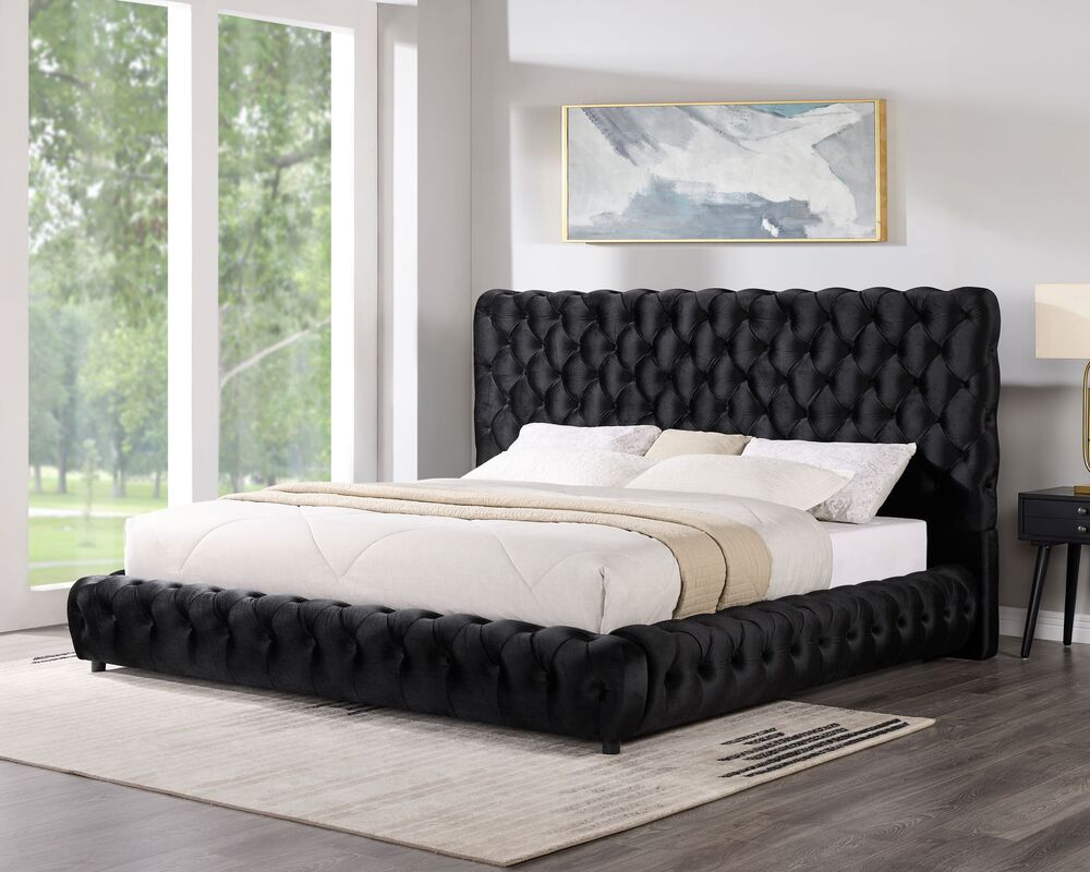 Dream Black Platform Bed - King **NEW ARRIVAL **