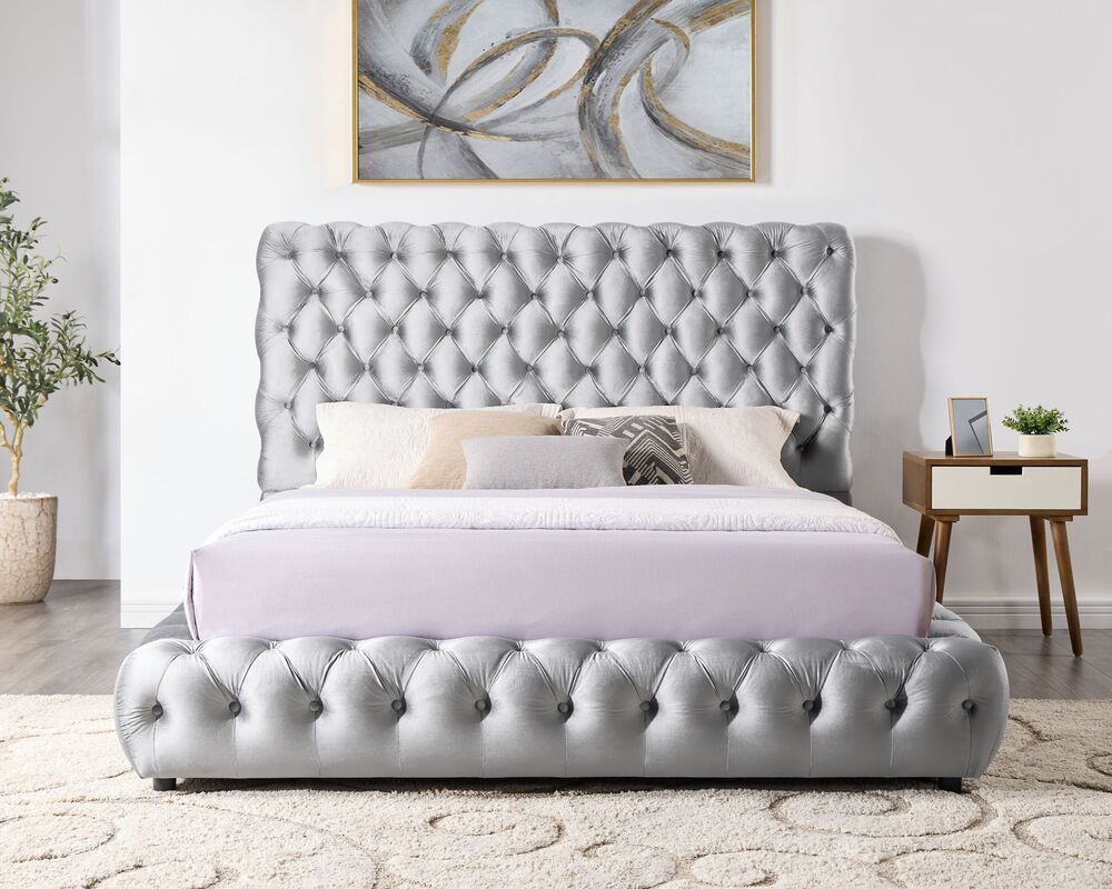 Dream Gray Platform Bed - Queen, King **NEW ARRIVAL**