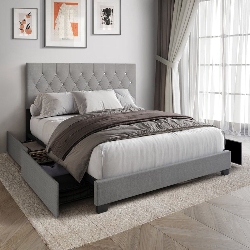 HH985 Platform Bed - Full, Queen, King **NEW ARRIVAL**