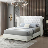 Luxor White Platform Bed Queen, King **COMING SOON** (ETA 2/21)