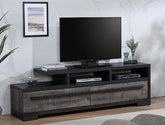 B8160-9 REMINGTON TV STAND GRAY/EBONY