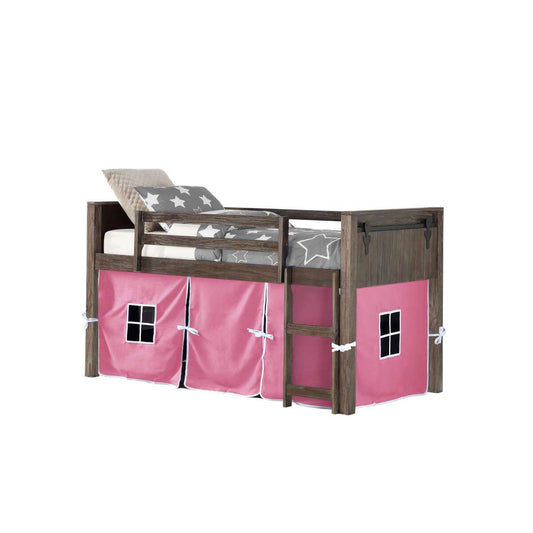 BARN DOOR LOW LOFT BRUSHED SHADOW W/PINK TENT KIT