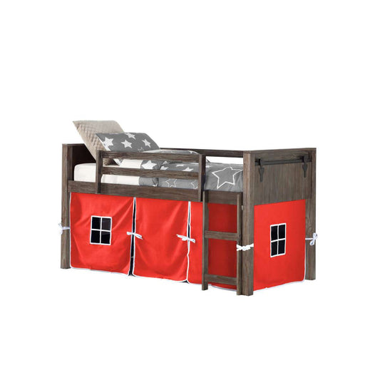 BARN DOOR LOW LOFT BRUSHED SHADOW W/RED TENT KIT