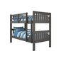 TWIN/TWIN MISSION BUNKBED DARK GREY