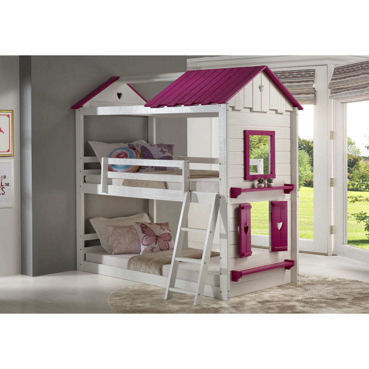 T/T SWEETHEART BUNK WHITE & PINK