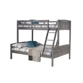 TWIN/FULL LOUVER BUNKBED ANTIQUE GREY