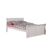 FULL SLEIGH BED WHITE
