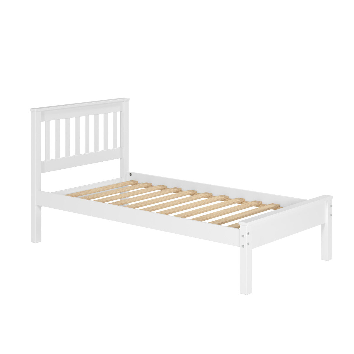 TWIN CONTEMPO BED WHITE