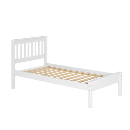 TWIN CONTEMPO BED WHITE