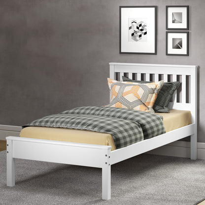 TWIN CONTEMPO BED WHITE